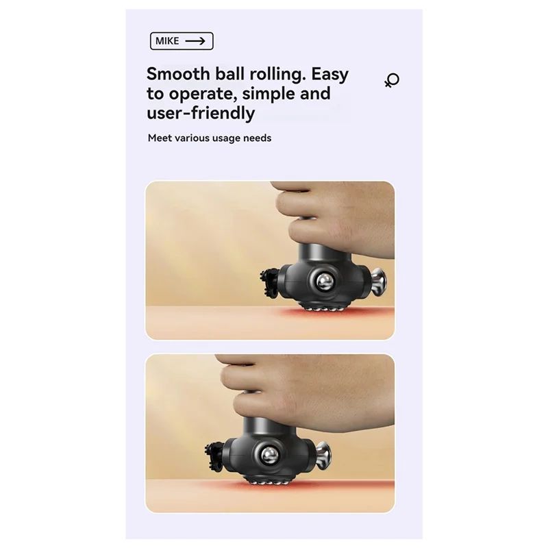 ABGP-Электрический массажер-массажер для расслабления, массажер для фитнеса и расслабления мышц, черный