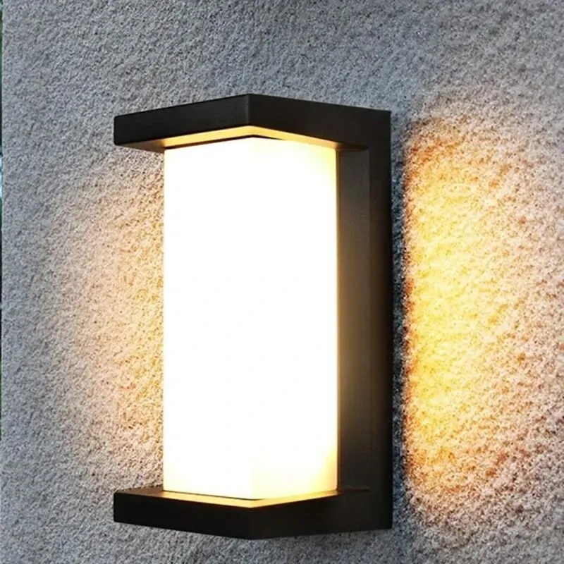 Modern Led Outdoor Wall Lamp Garden Courtyard Hallway Sconce Light Exterior Wall Mount Street Lamp Villa Porch Balcony Lighting