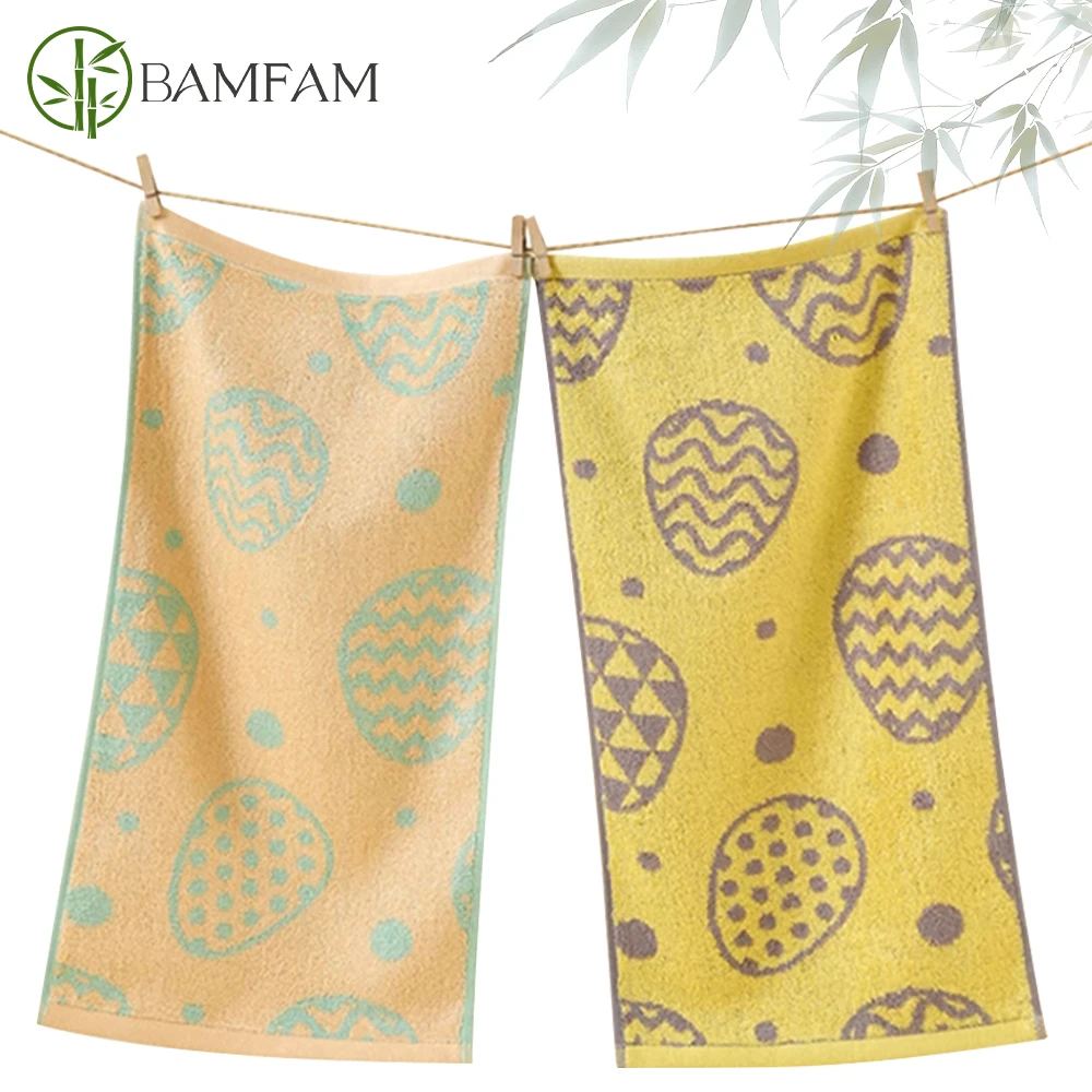 1pcs Bamboo Fiber Towel Face Towel Hand Face Cleaning Hair Shower Microfiber Towels Hair Towel Bathroom Home School for Kids
