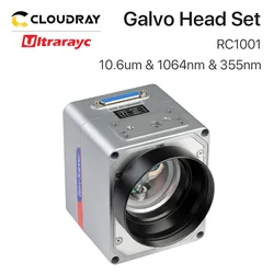 Ultrarayc RC1001 Scanning Galvo Head Set 10mm Galvanometer Scanner 10.6um &1064nm & 355nm with Power Supply for Fiber Marking