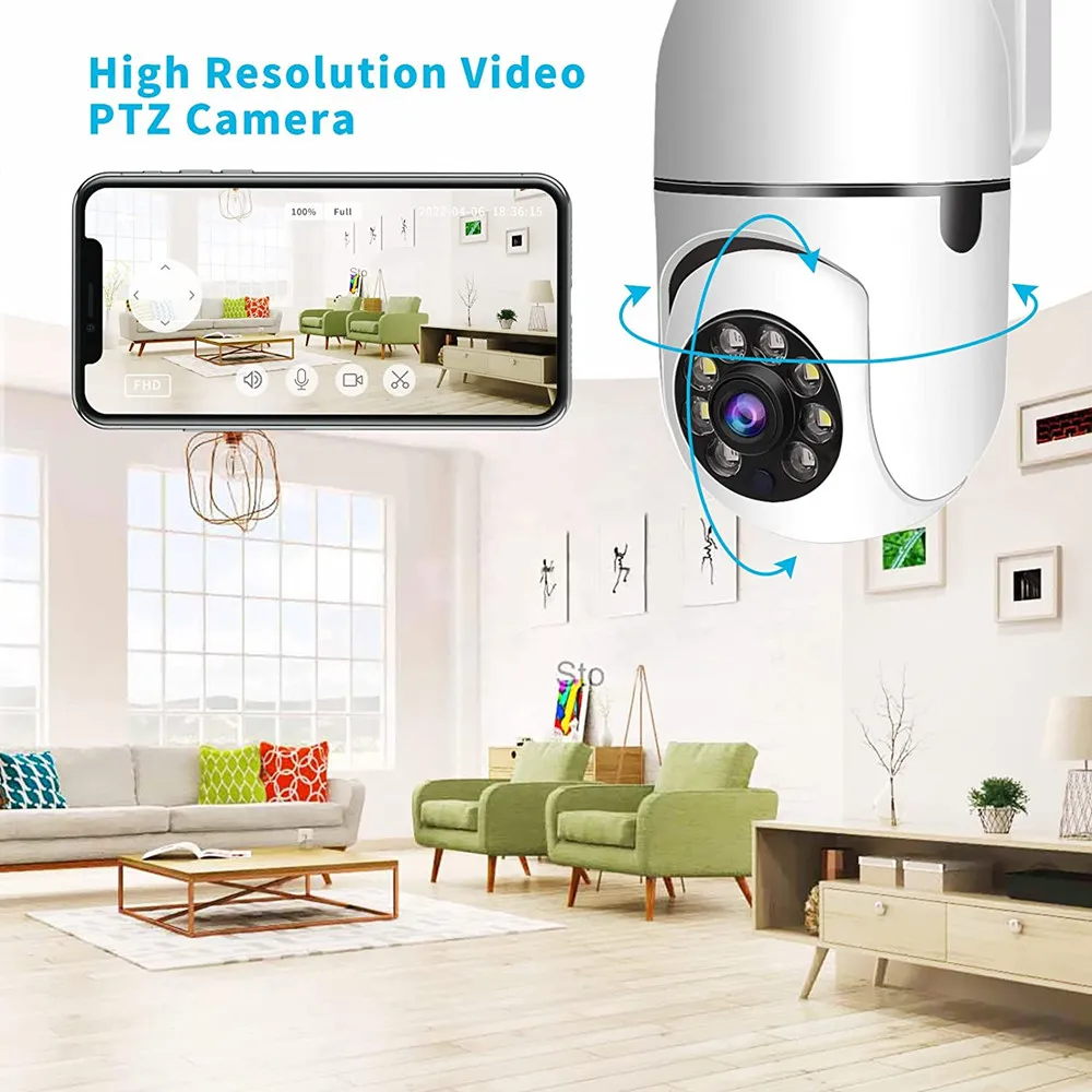 WiFi IP Camera 1080P HD Wireless Two-way Audio Night Vision Motion Detection Security Cameras Indoor For Tuya Smart Home