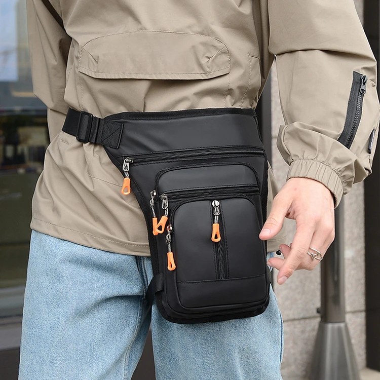 Geeignet für Männer und Frauen, Motorrad-Beintasche, taktische Reiter-Gürteltasche, Hüfttasche – Detail 3
