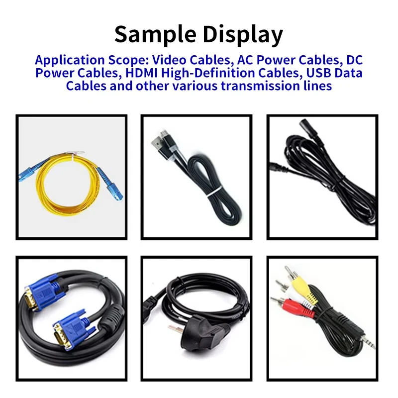 Multifunctionele automatische kabelwikkel- en bindmachine 5-30 mm bundel touchscreen voor USB/HDMI/stroomkabels, ronde/lange/8-vormige binders