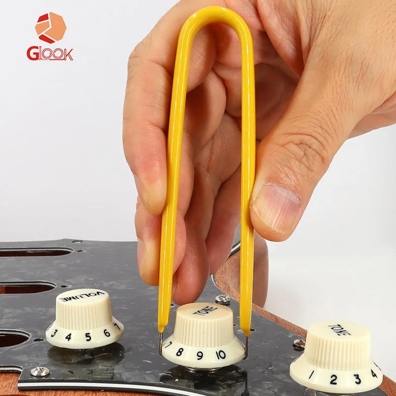 

Electric Guitar Knob Puller Knob Cap Puller Clip Tone Volume Cap Puller Clip Guitar Service Tool