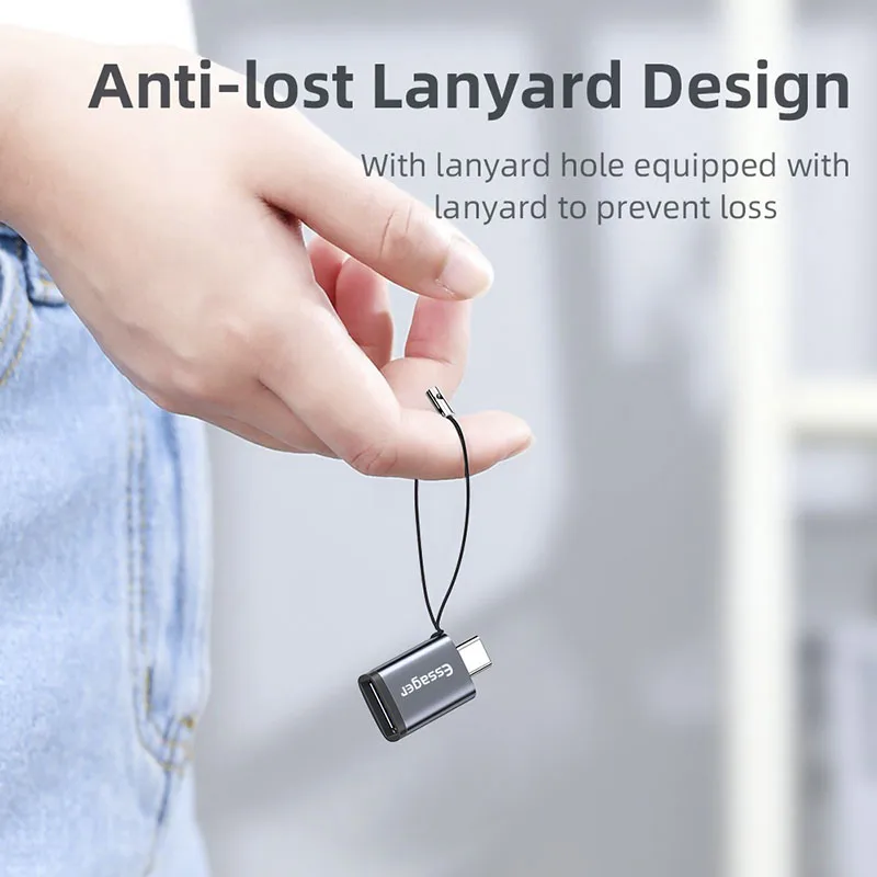 Essager USB 3.0 Type-C OTG 어댑터 유형 C USB C 남성-USB 여... - 4