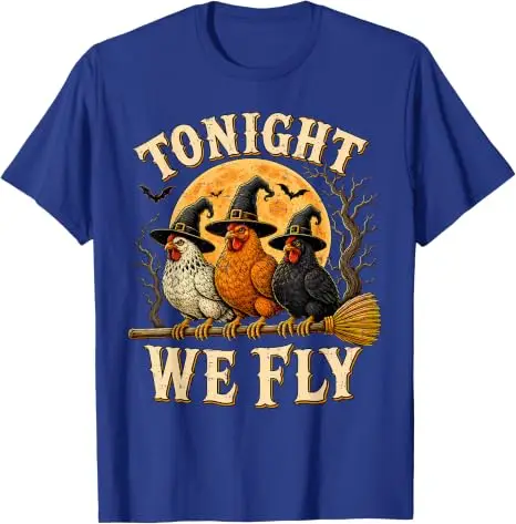 Heute Nacht fliegen wir, lustiges Hühner-T-Shirt, gruselige Saison, Bauernhof, Halloween-T-Shirt, Y2k-Humor, Bauern-Halloween-Partykleidung, grafische Bekleidung, Geschenke – Detail 13
