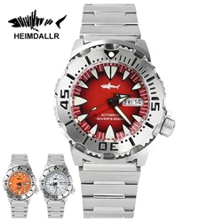 HEIMDALLR-Montre existent Monster V2 Frost pour Homme, NH36A, Mécanique, Verre Saphir, Noël, Sweats Noirs, Montre de Plongée Shoous, 200m