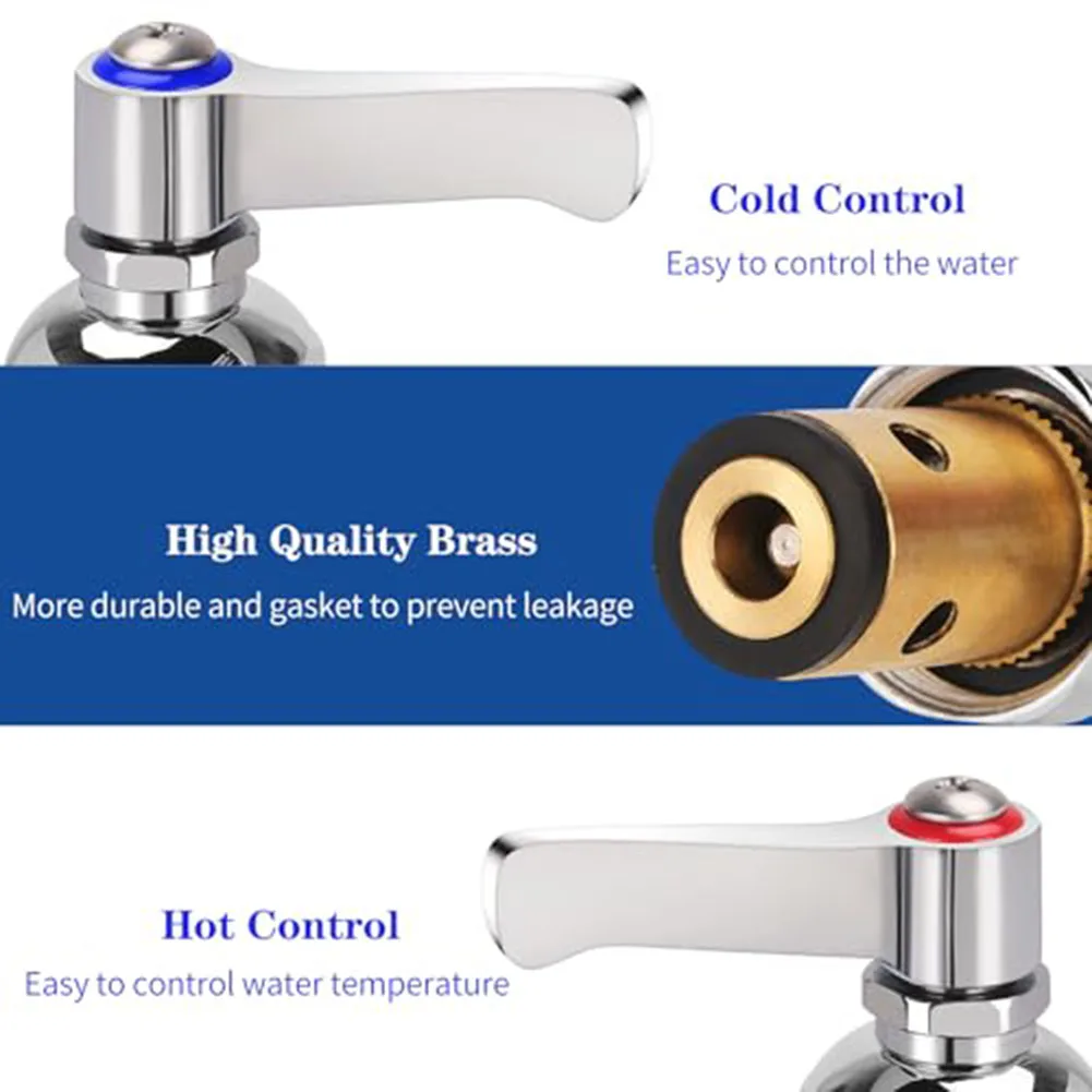 

Hot & Cold Valve Stem Assembly Compatible With Brass Faucets Easy To Install Kitchen Bathroom Faucet Valve Core Replaces