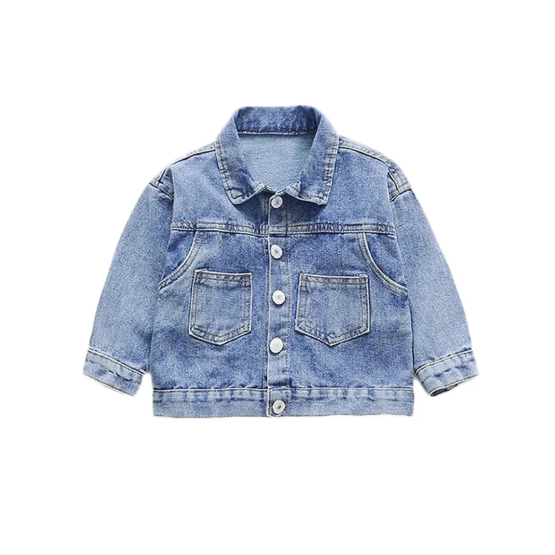 Baby Girls Denim Jacket Spring Autumn Kids Jean Coat For Girls Sweet Little Princess Outerwear Children Clothing 1-10 Years