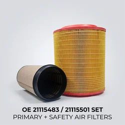 Air Filter Element Replace Compatible with Volvo FH Truck Serial 21115483 21834205 21243188 21834205 21115501 23294956
