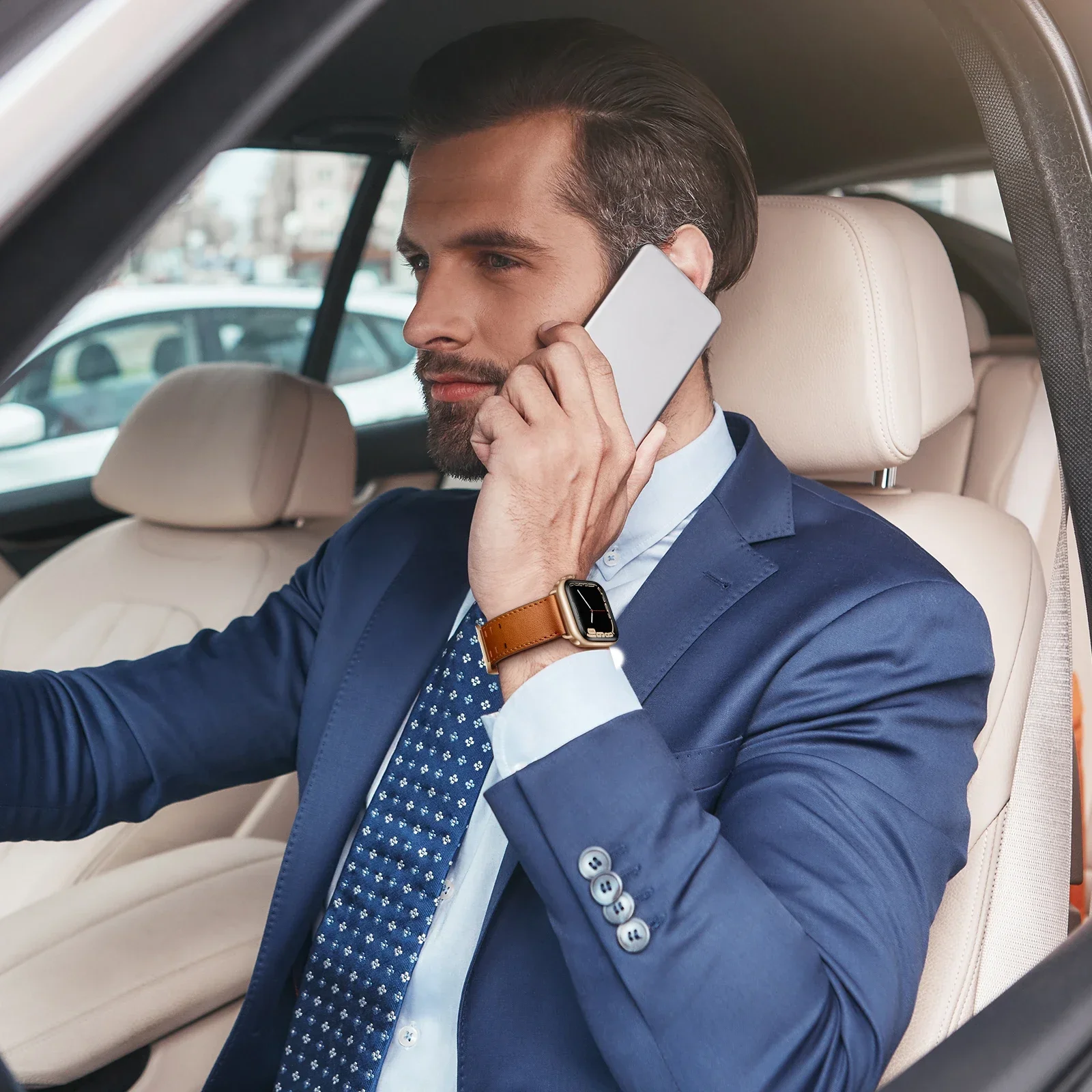 애플 워치 밴드용 프리미엄 가죽 스트랩, 49mm 45mm 41mm 44mm 42mm 46mm 40mm 44mm 팔찌, Correa iWatch Ultra 10 9 8 7 6 5 4