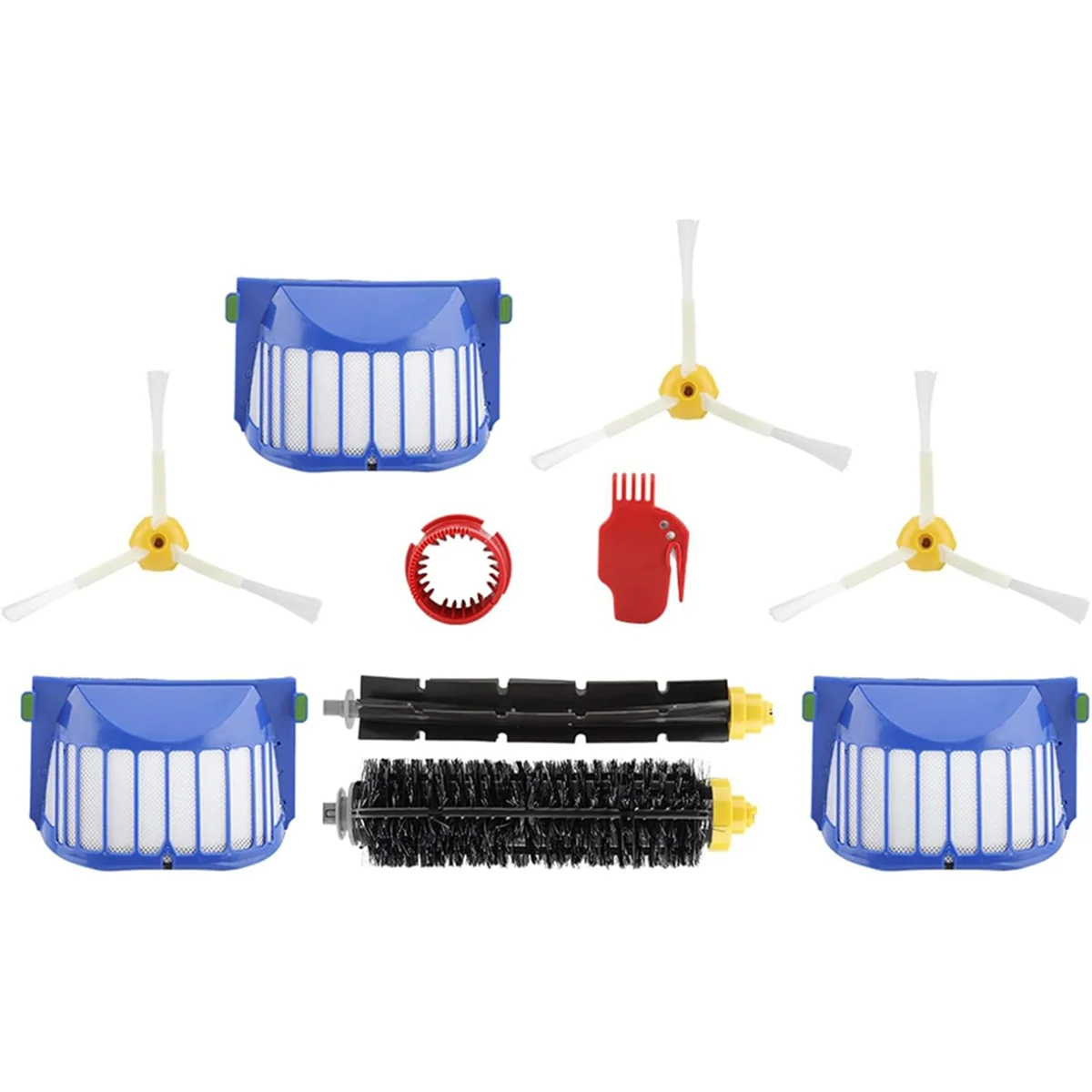 A35T-Main Side Brush Hepa Filter for Roomba 600 Series 605 606 610 615 620 625 630 632 639 650 660 671 675 681 696 Parts