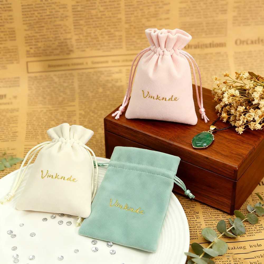 

Ювелирные изделия с логотипом на заказ, бархатная сумка на шнурке, кольца, серьги, подарочная коробка, упаковочные сумки, шикарные свадебные сувениры, косметический органайзер для конфет