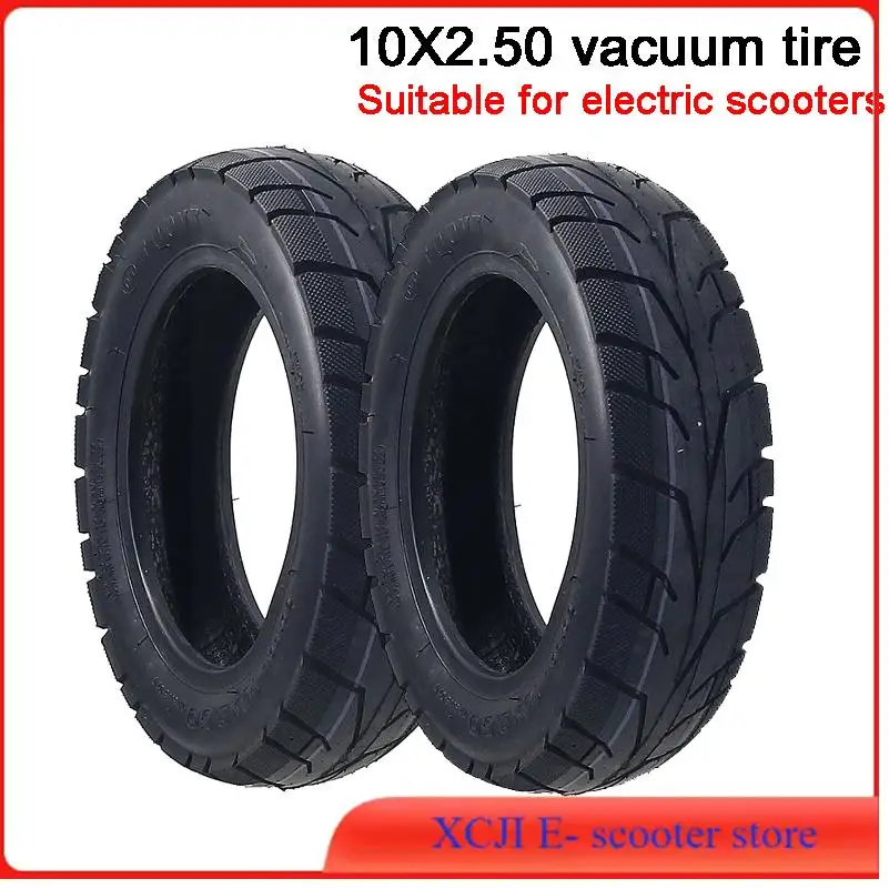 

10-дюймовая бескамерная шина 10x2.50, сверхпрочная, передняя и задняя, вакуумная, для электросамокатов, запчасти для модернизации и замены