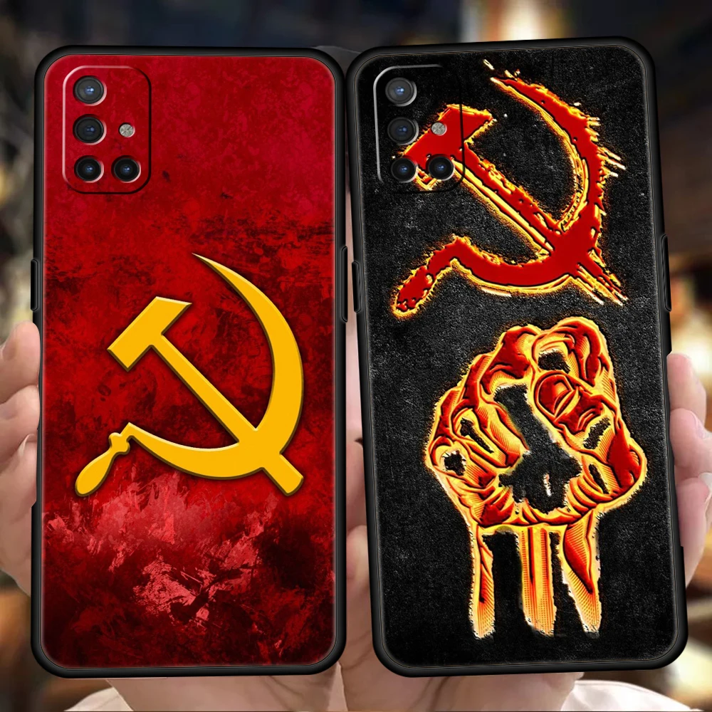 OnePlus 13 12 11 10 9 Pro 9T 13R 12R 10R 9R 9RT 10T 8T 8 Nord 2T CE 2 3 5G N200 N30용 폰 케이스 소프트 커버 CCCP 깃발