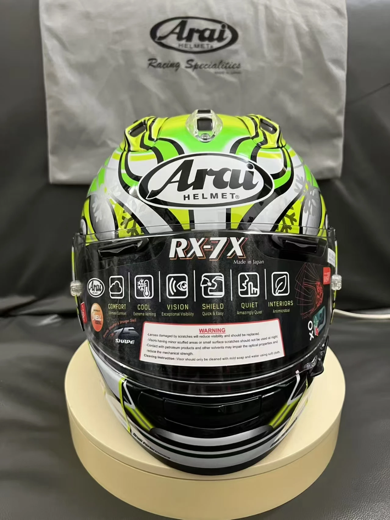 Full Face Motorcycle helmet rx7x RX-7X HAGA GP  green helmet Riding Motocross Racing Motobike Helmet Casco De Motocicleta