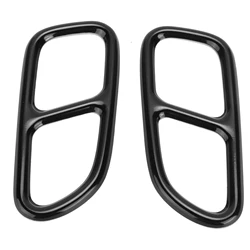 2pcs Exhaust Tip Trim Frame Quad Outlet Replacement for MercedesBenz CLA SLK R172 SL R231 Car Exterior Styling