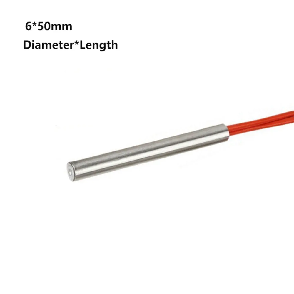 Diameter 6/8/10/12mm Electric Heating Tube Molds Single Head 60/80/120/150/200/250W Heating Tube Heating Rod Accessories 220V