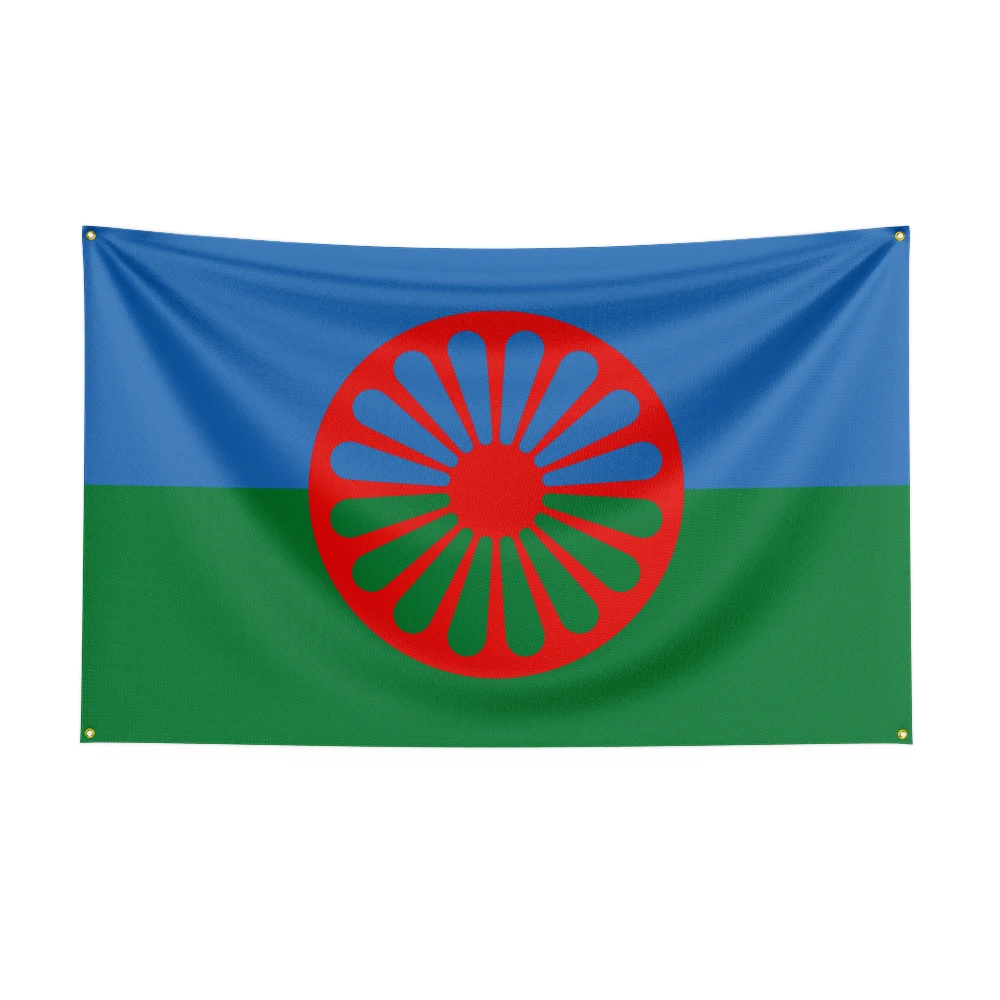 90x150CM 3X5FT Gypsy Romani Peoples Flag For Decor