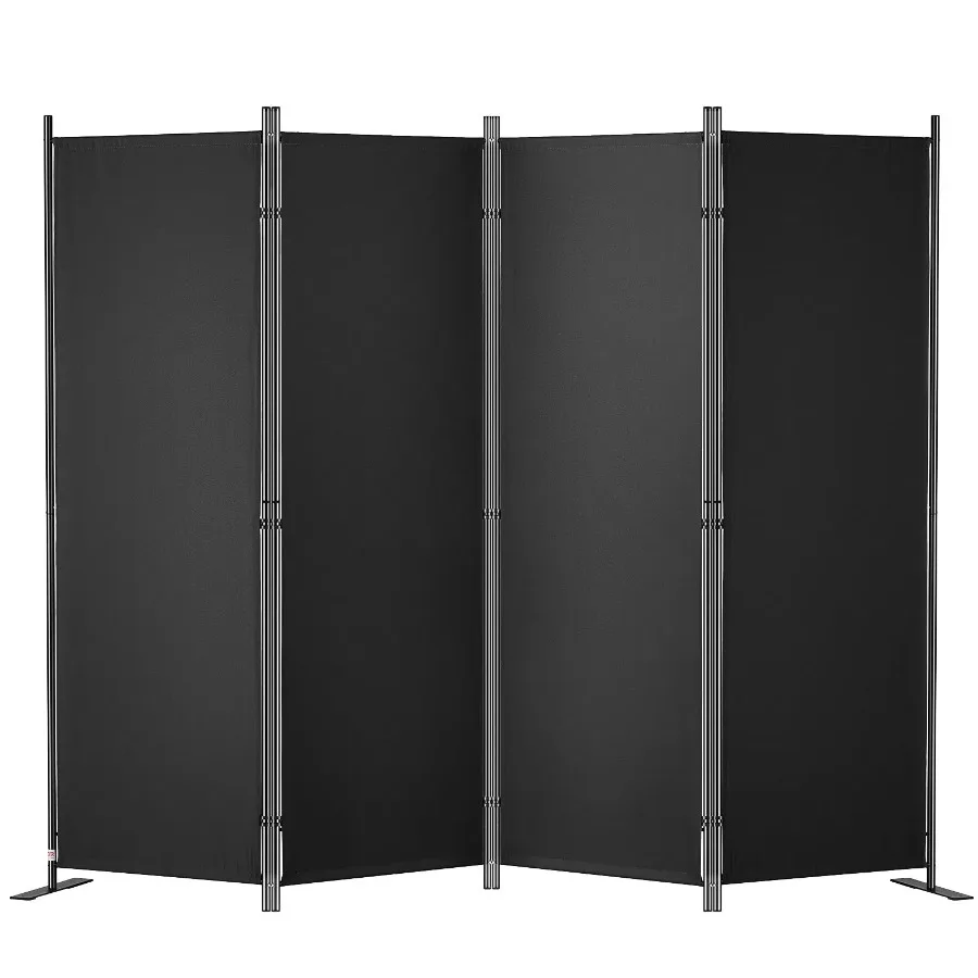 Room Divider 5.6 ft Room Dividers and Folding Privacy Screens 4-panel Fabric Partition Room Dividers for Office Bedroom Dining