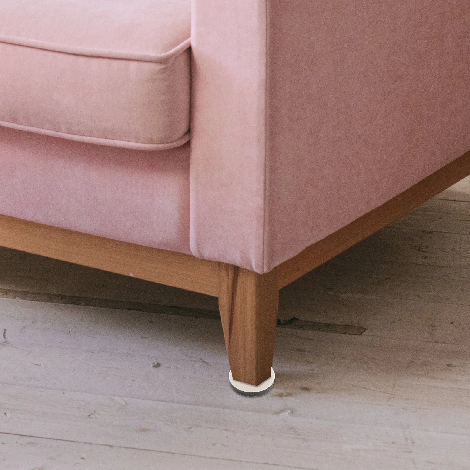 

10 pcs Round Felt Anti-Slip Chair Table Couch Bed Risers Non-Scratch Heavy Duty Floor Protectors Thick Wear-Resistant