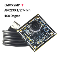 CMOS 2MP HD AR0230 1080P HDR USB2.0 Camera Module FF 100 Degree 30FPS Drive Free For Face Recognition Product Vision