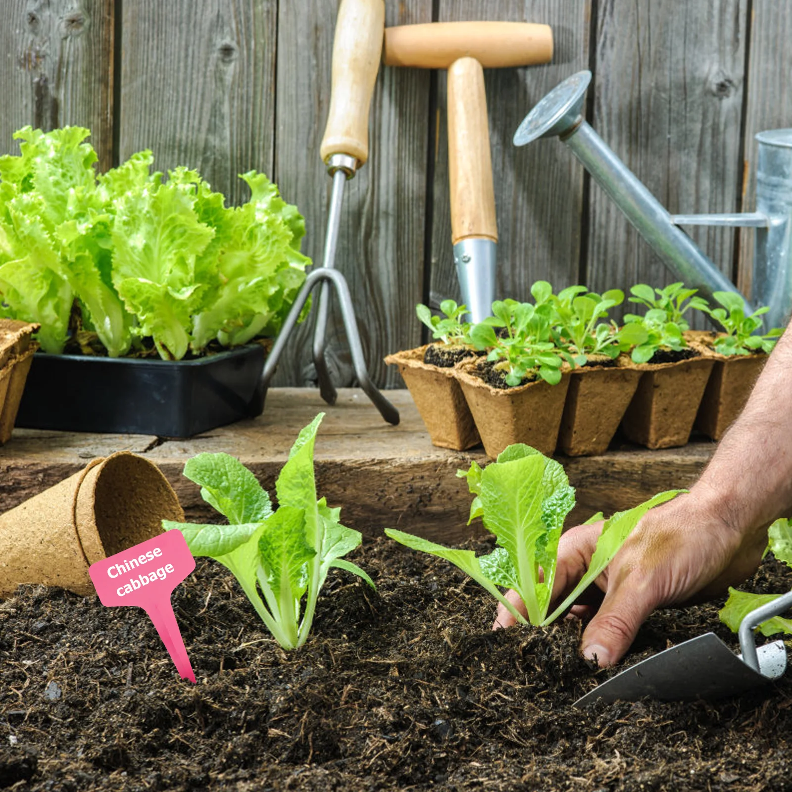 

100pcs T-Type Garden Labels Waterproof Uv Resistant Plant Tags For Vegetables Fruits Herbs Nursery Markers Yellow