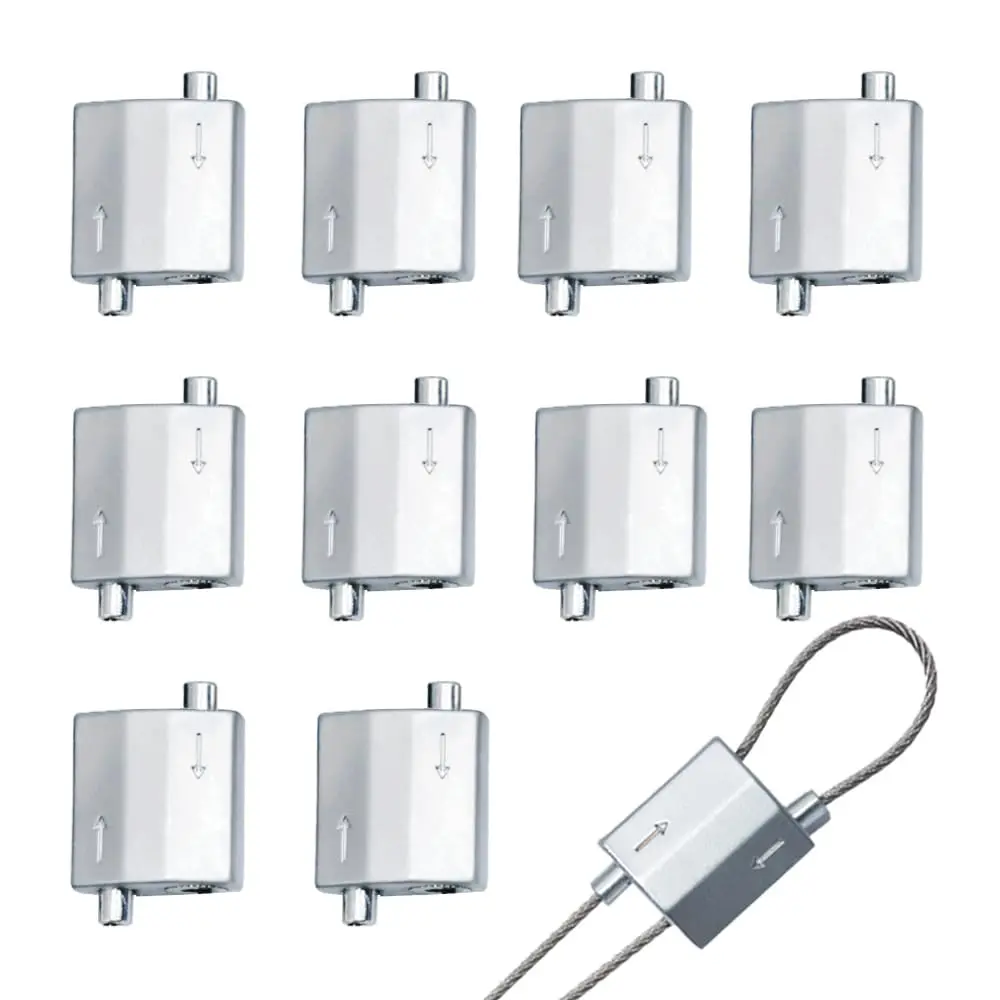 

10 шт. улучшенных зажимов для проводов и кабелей, зажимы для рождественских гирлянд, для использования на улице, наружные зажимы для кабелей, из нержавеющей стали