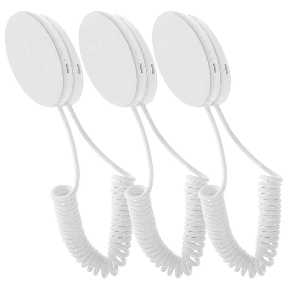 3 Pcs Pan Rack -lost Rope Hook Connector Remote Control Retractable Cable with Adhesive