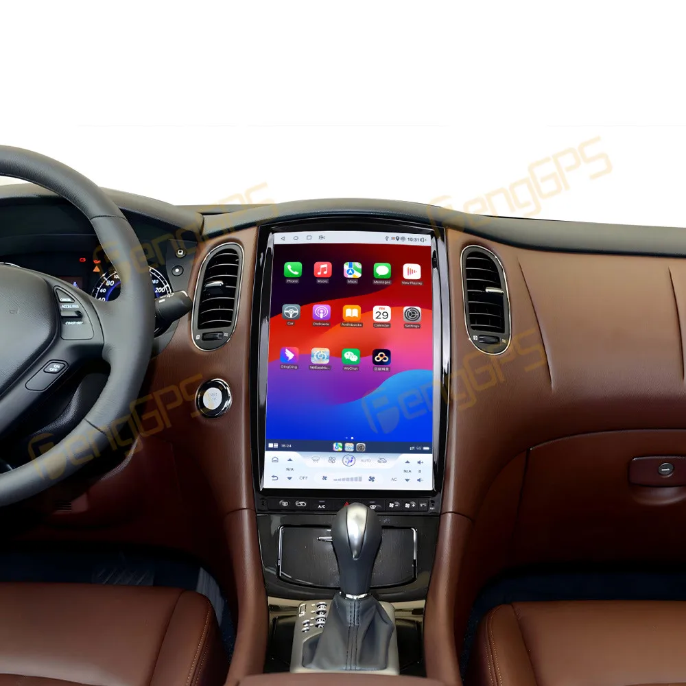 14.5 Inch Android 13 CarPlay Car Radio For Infiniti QX50 2013-2016 EX25 EX35 EX37 EX30D 2008-2013 Touch Screen Multimedia Player