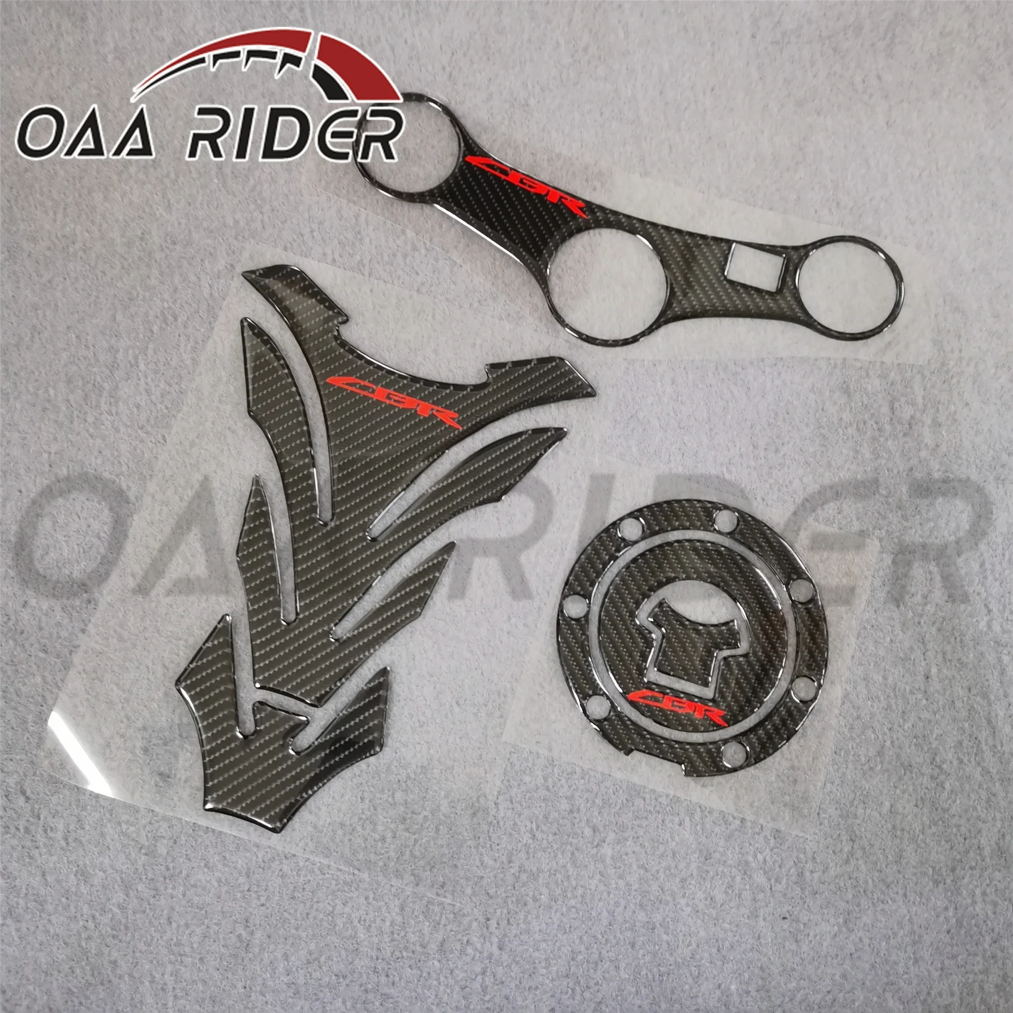 Gas Cap Cover Fuel Tank Pad Triple Clamp Sticker Decal For Honda CBR 600 F4i CBR600F4i 2001 2002 2003 2004 2005 2006 Motorcycle