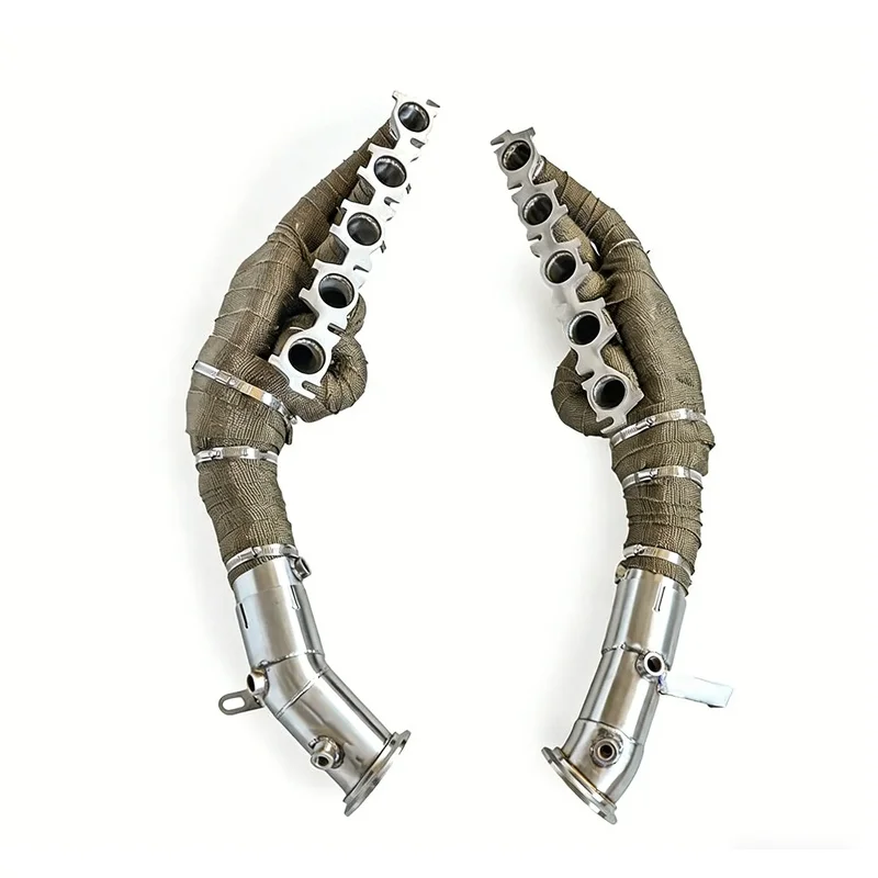 Cuski High Durability High Flow Heat Shielded Exhaust Manifold for Lamborghini Huracan STO 5.2 2020-2025