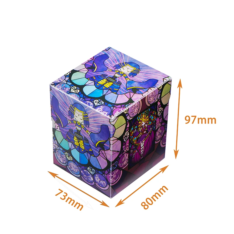100 Cards Capacity Colorful Deck Box Board Game TCG Cards PP Material Case for Magicalalal The Cards MGT/Pkm/YGO/Gathering Games