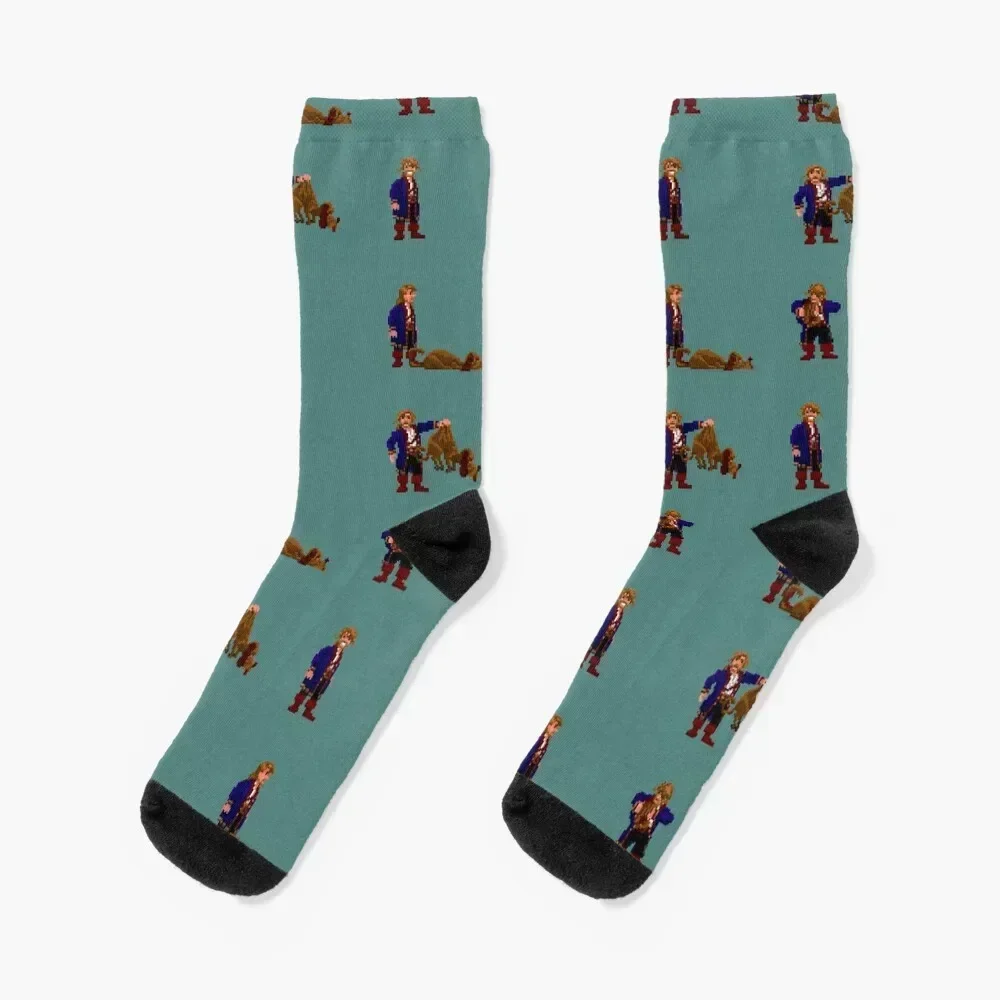 

Guybrush and... Guybrush! (Monkey Island 2) Socks crazy hip hop Crossfit christmass gift Men Socks Women's