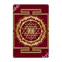 Shri Yantra - Cosmic Conductor Of Energy Metal Signs Club Home Cave pub create Painting Décor Tin sign Posters