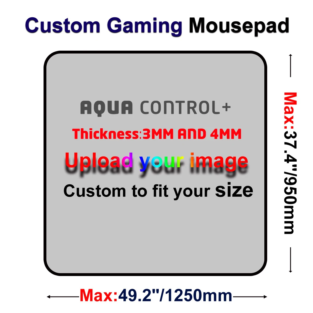 

90x40cm Custom X-raypad Aqua Control Plus Mouse Pad Free Stitch Gaming Desk Mat