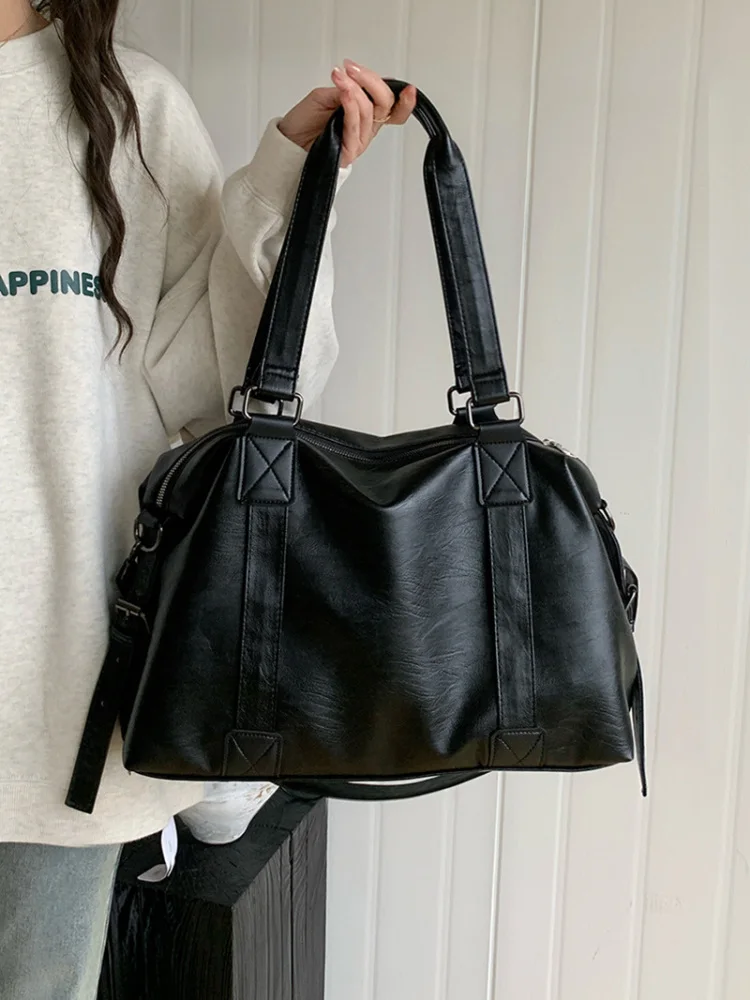 

Trendy Large Capaci Crossbody Travel Bag Women's Handbag 2025 New Korean Sle Casual oulder Tote Bag Lage Bag