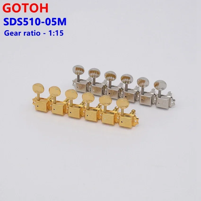 Genuine GOTOH SDS510-05M Kluson Vintage Guitar Machine Heads Tuners 1 Set of 6 In-line for Guitar Equipment JP Origin