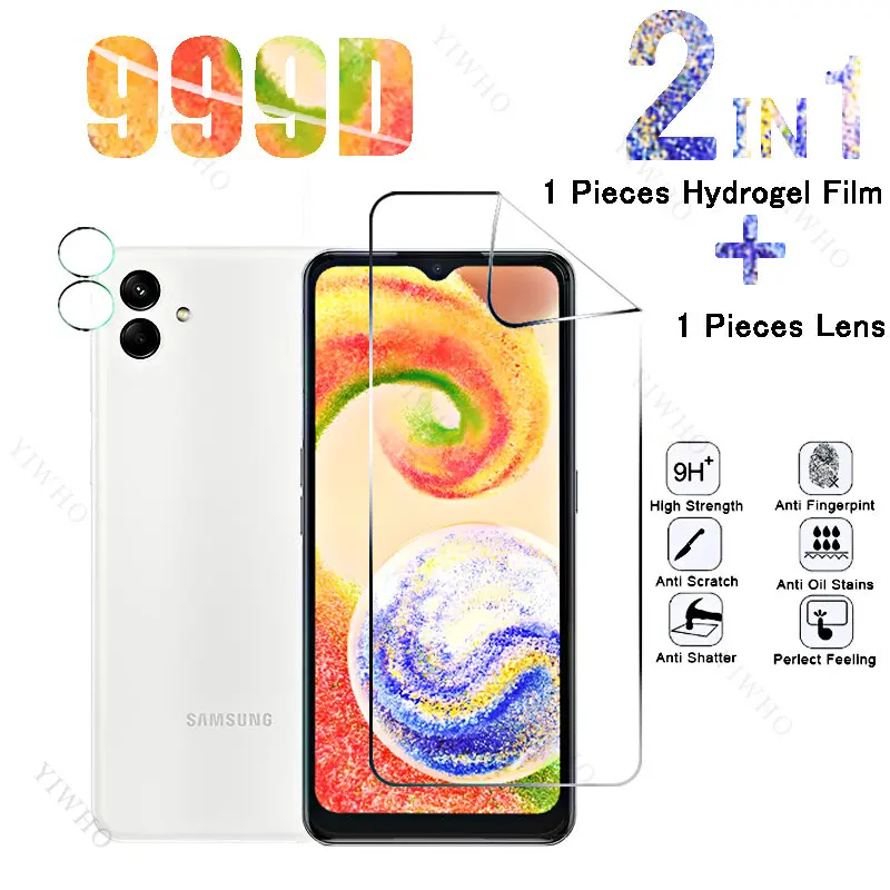 6 in1 Full Cover Front Hydro gel Film für Samsung Galaxy A04 Sicherheits Displays chutz folie für Samsung ein 04 SM-A045F 6.5 "Kamera objektiv HD