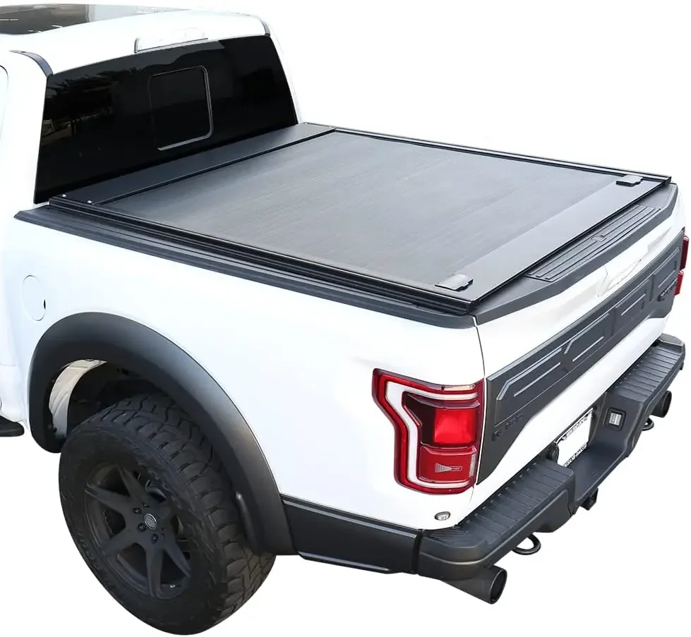 Hard Tonneau Cover Fits 2004-2024 Ford F-150  5’6” (67”) Truck Bed Matte Black Aluminum Waterproof