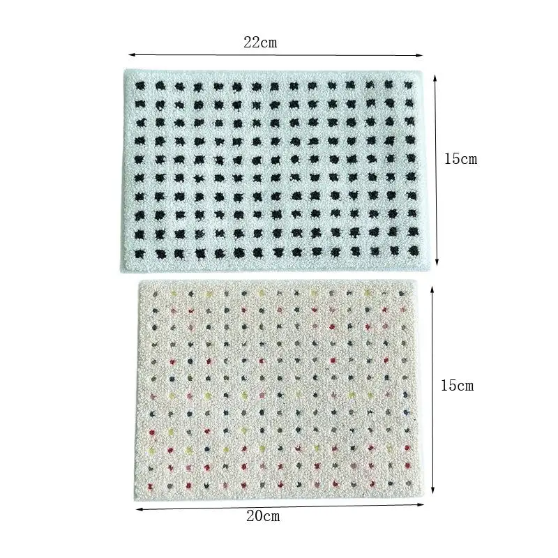 1:12 ドールハウスミニチュアぬいぐるみカーペットふわふわマットモデル写真撮影小道具子供ごっこ遊びおもちゃドールハウスミニ装飾ギフト