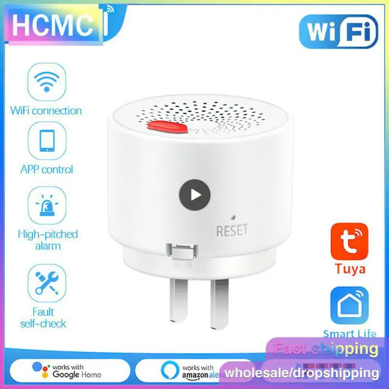 Tuya Combustible Gas Detector Built In Methane Natural Gas Sensor Smart Home Security Siren Wifi Gas Alarm Work With Smart Life