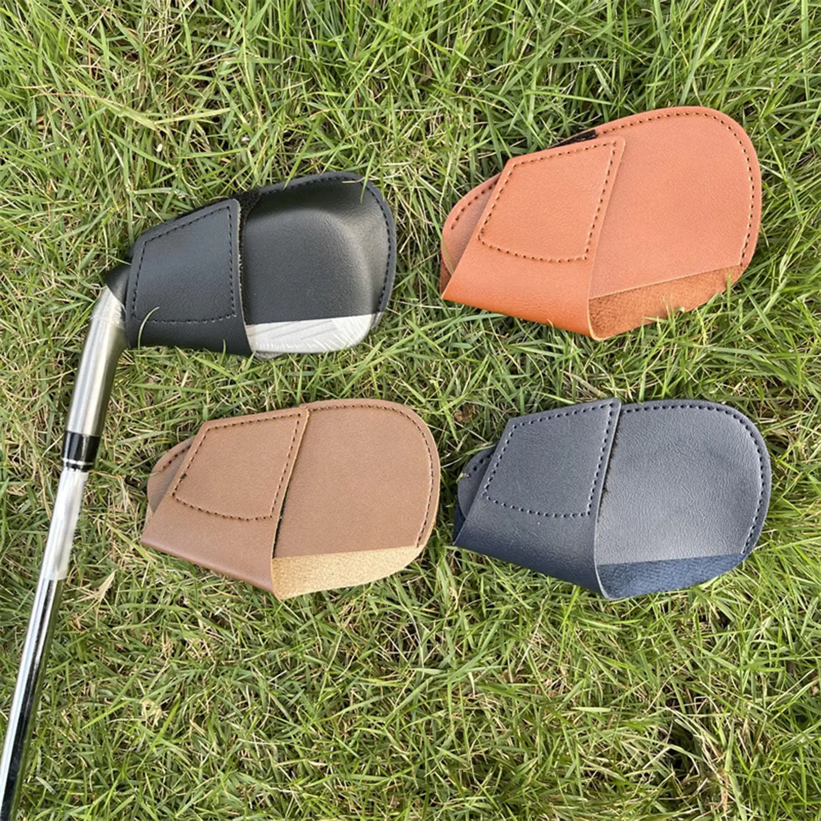 

Golf Club Covers Accessories Synthetic Leather Protective Protection