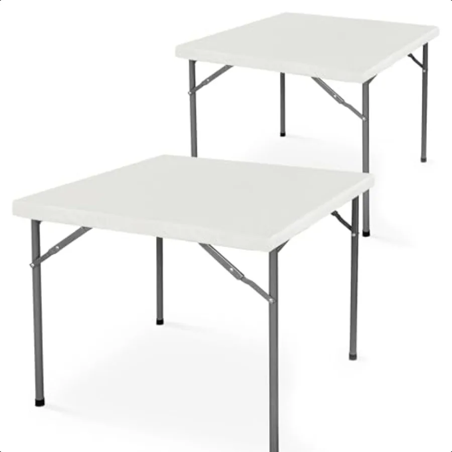 

2 Packs Vinyl Card Tablecloth with Flannel Backing 48x48 inch Waterproof Plastic Table Cover for Square Folding Table Cloth wit