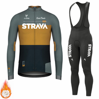 2024 STRAVA Cycling Clothes for Men Winter Cycling Man Set Bicycle Clothing Racing Bike Jerseys Cycle Jersey Road Bikes Bycicle