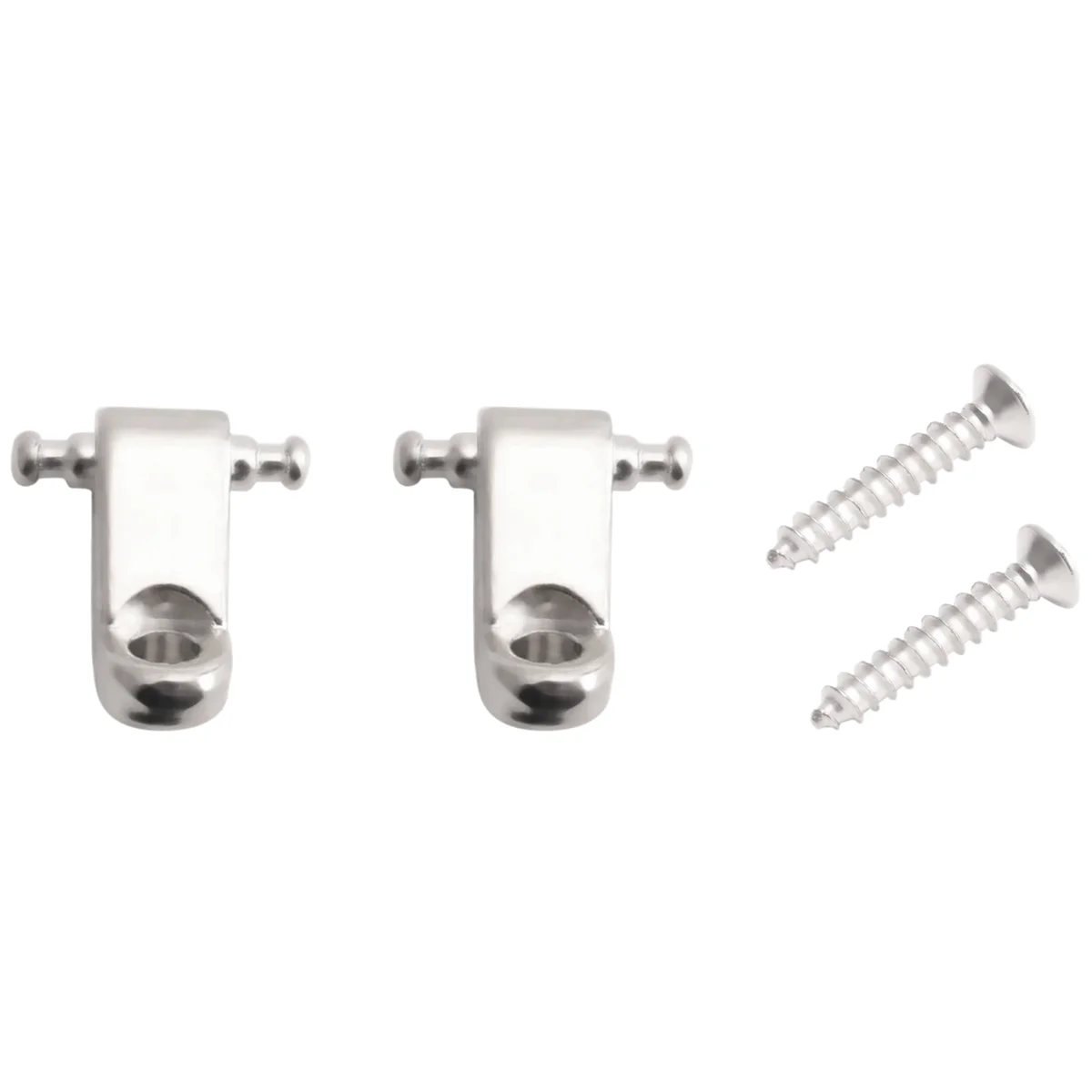 High-end A Set 2 Pcs Electric Guitar Roller String Tree String Retainer - Silver