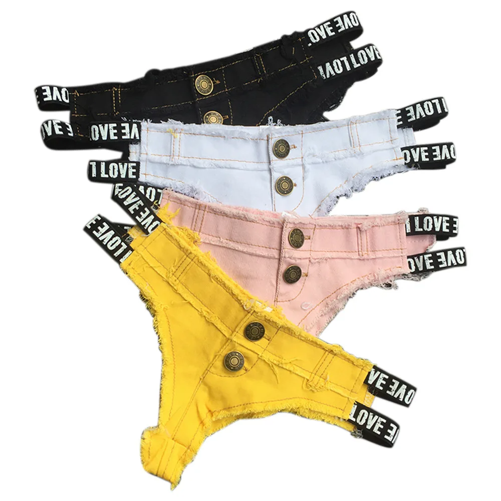 Fashion New Summer Women Sexy Low Waist Denim Super Shorts Lady Nightclub Hot Dance Mini Jeans Girl Student Briefs Gift P13
