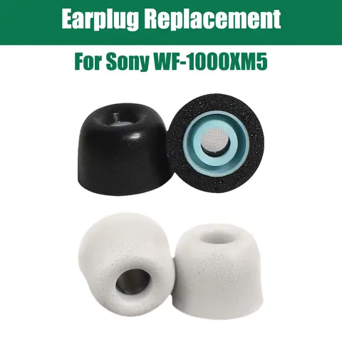 Reemplazo de tapones para los oídos para Sony WF-1000XM5, espuma viscoelástica, tamaño L, M, S, cancelación de ruido