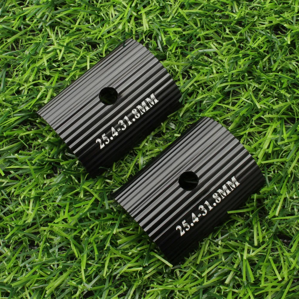 2Pcs Aluminum Alloy Bike Handlebar Shim Handlebar Stem Reducer Converts Oversize Stems to Standard Handlebars Tough Reliable