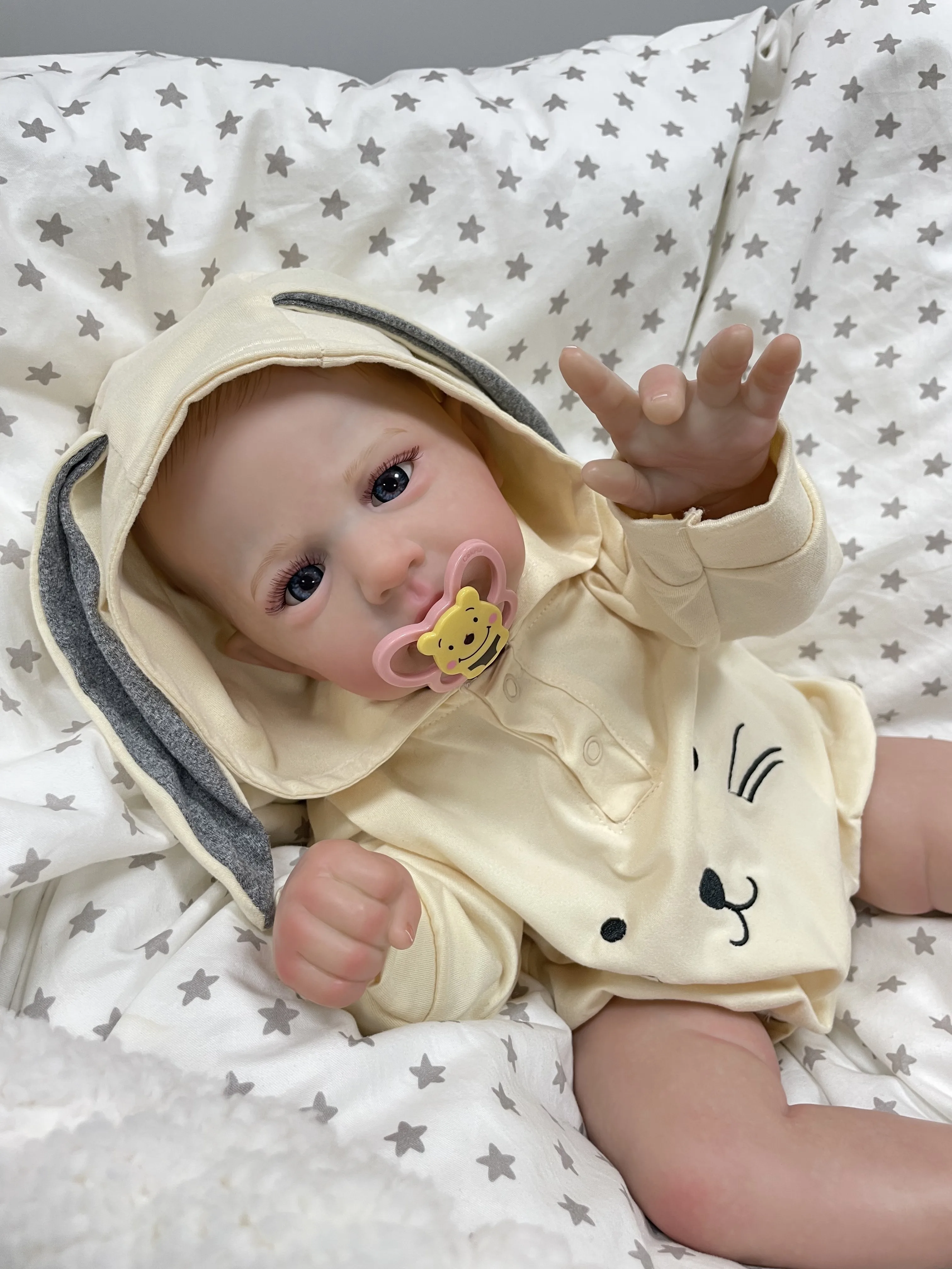 

Cokela 60cm Realistic Baby Doll Cute Vinyl Doll Real Soft Touch Kid Toy Doll Silicone Reborn Baby Christmas Gifts